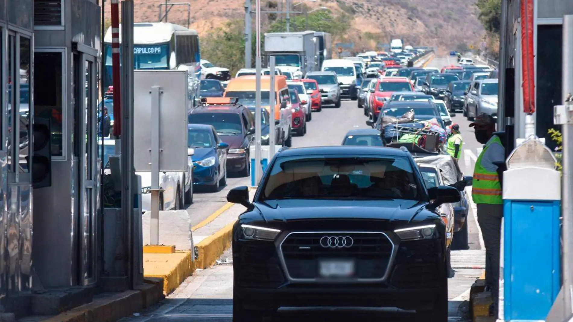 caseta de cobro en autopistas